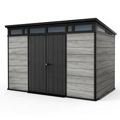 Keter 11×7 Artisan Heavy Duty Plastic Pent Shed Grey