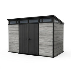 Keter 11×7 Artisan Heavy Duty Plastic Pent Shed Grey
