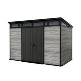 Keter 11×7 Cortina Heavy Duty Plastic Pent Shed Dark Grey