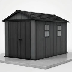 Keter 11’x7.5’ Newton Plus Side Entry Plastic Shed Graphite