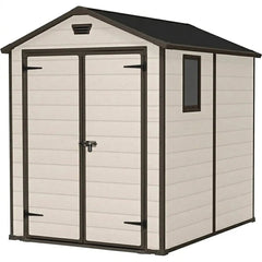 Keter 6x8 Manor Plastic Garden Storage Shed Beige