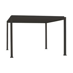 3m x 3m Square Aluminium Louvered Pergola – Grey