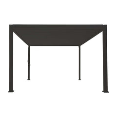 3m x 3m Square Aluminium Louvered Pergola – Grey