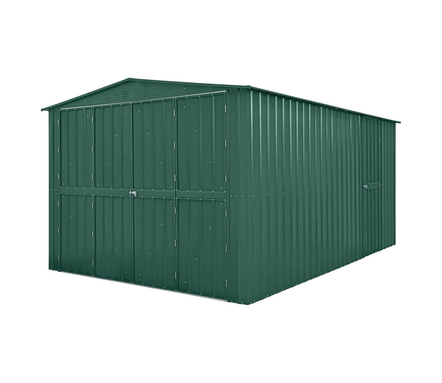 Globel 10 x 15 ft Dual Door Metal Workshop Garage