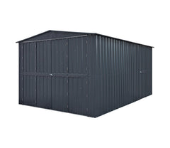 Globel 10 x 15 ft Dual Door Metal Workshop Garage