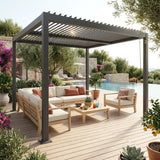 Palace 3x3m Louvered pergola aluminium and steel 3 x 3m