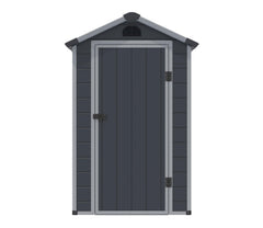 Rowlinson Airevale 4 x 6 ft Dark Grey Plastic Apex Shed