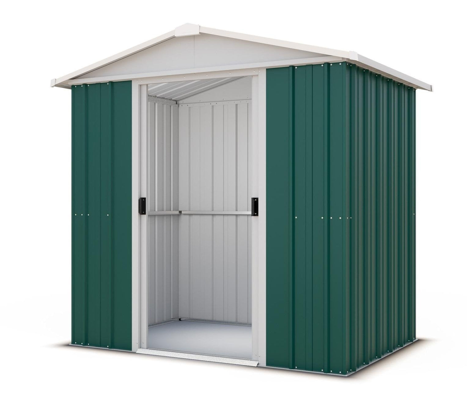 YardMaster 6 x 6 ft Emerald Deluxe Metal Shed